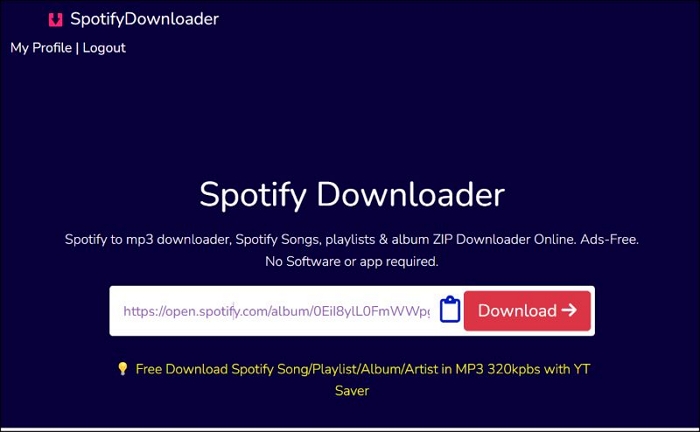 visit Spotifysongdownloader | Spotify Album to MP3 Converters