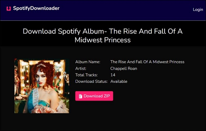 click Download ZIP | Spotify Album to MP3 Converters