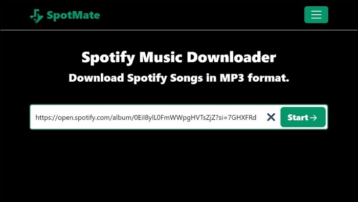 visit SpotMate | Spotify Album to MP3 Converters