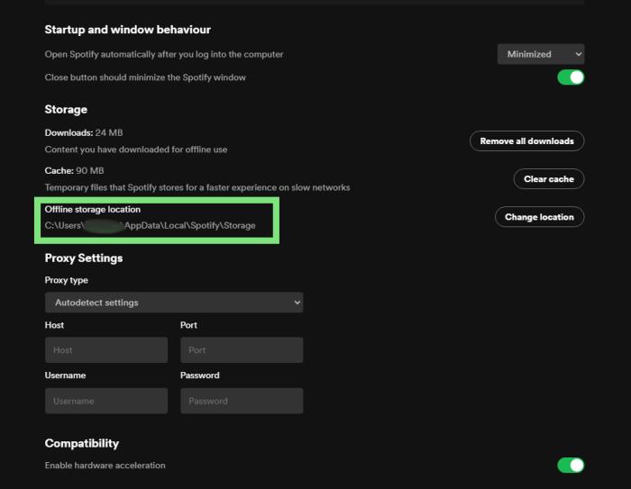 Spotify download location PC | Where Are Spotify Downloads Stored