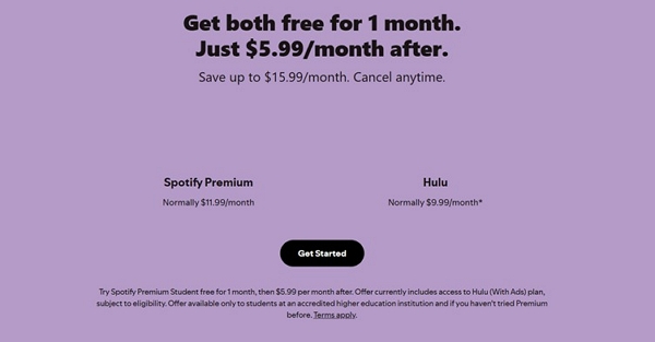 Spotify and Hulu | is hulu free with amazon prime