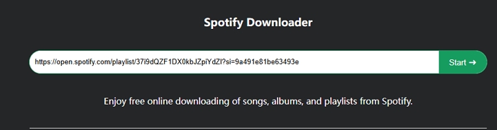 click Start Spotifydownload | Free Playlist to MP3 Downloader