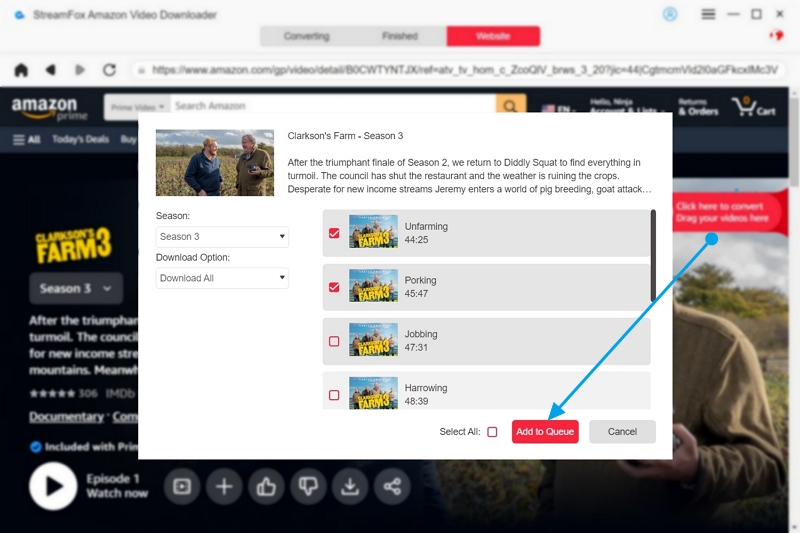 add to queue | streamfox netflix video downloader user guide