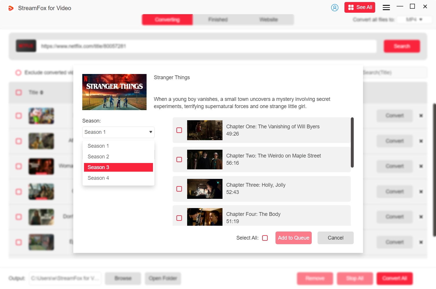 display the video information |how to watch netflix without internet