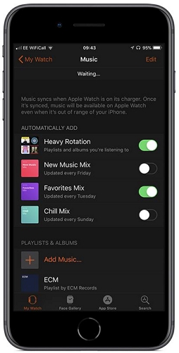 tap Done | Download Spotify Songs onto Apple Watch