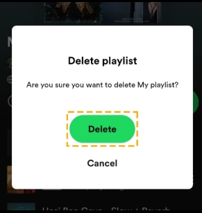 confirm playlist deletion | Delete Spotify Playlists 