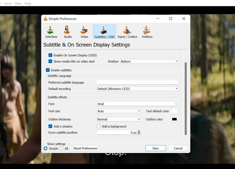 customize subtitle settings | watch amazon prime downloaded video in vlc